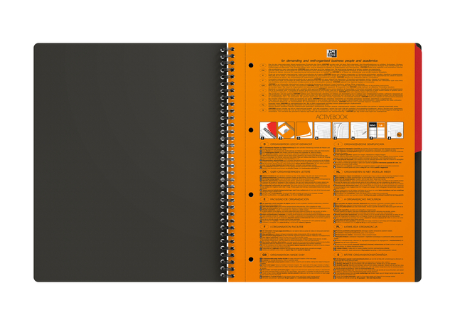 Spiraalblok Oxford International Activebook A4+ 160 pagina's ruit 5mm — Foto 2 von 2