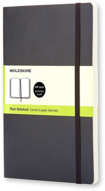 Notitieboek Moleskine pocket 90x140mm blanco zwart