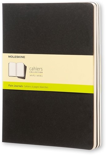 Schrift Moleskine 190x250mm blanco 240blz 70gr zwart