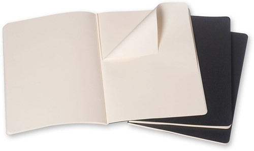 Schrift Moleskine 190x250mm blanco 240blz 70gr zwart-3