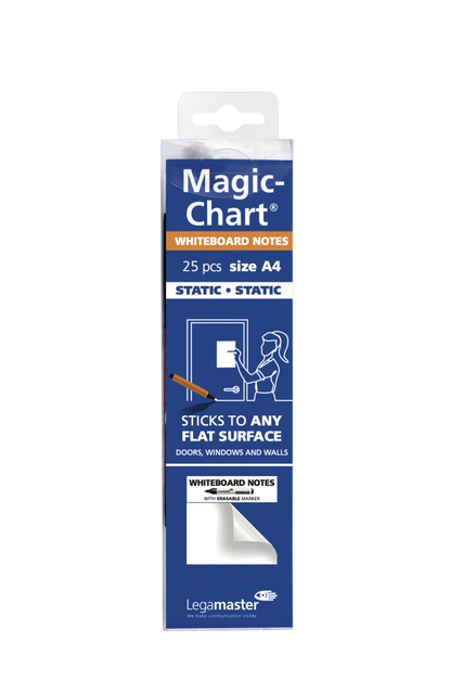 Magic-chart notes Legamaster whiteboard 20x30cm wit — Photo 2 sur 2
