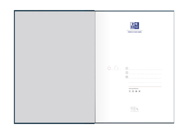 Notitieboek Oxford Office Essentials A4 lijn 192 pagina' s 80gr blauw — Foto 2 von 2