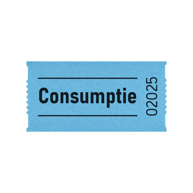 Consumptiebon Combicraft 57x30mm 2-zijdig 2x1000 stuks blauw — Foto 2 van 2