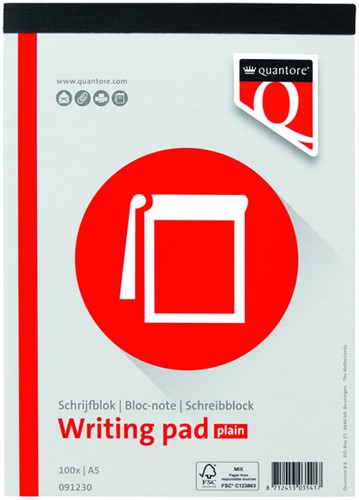Schrijfblok Quantore A5 blanco