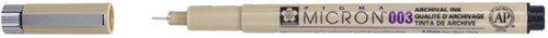 Fineliner Sakura Pigma Micron 003 0.15mm zwart-2