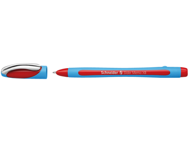 Balpen Schneider Slider Memo extra breed rood — Foto 2 van 2