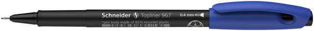 Fineliner Schneider Topliner  967 0.4mm blauw — Foto 2 van 2