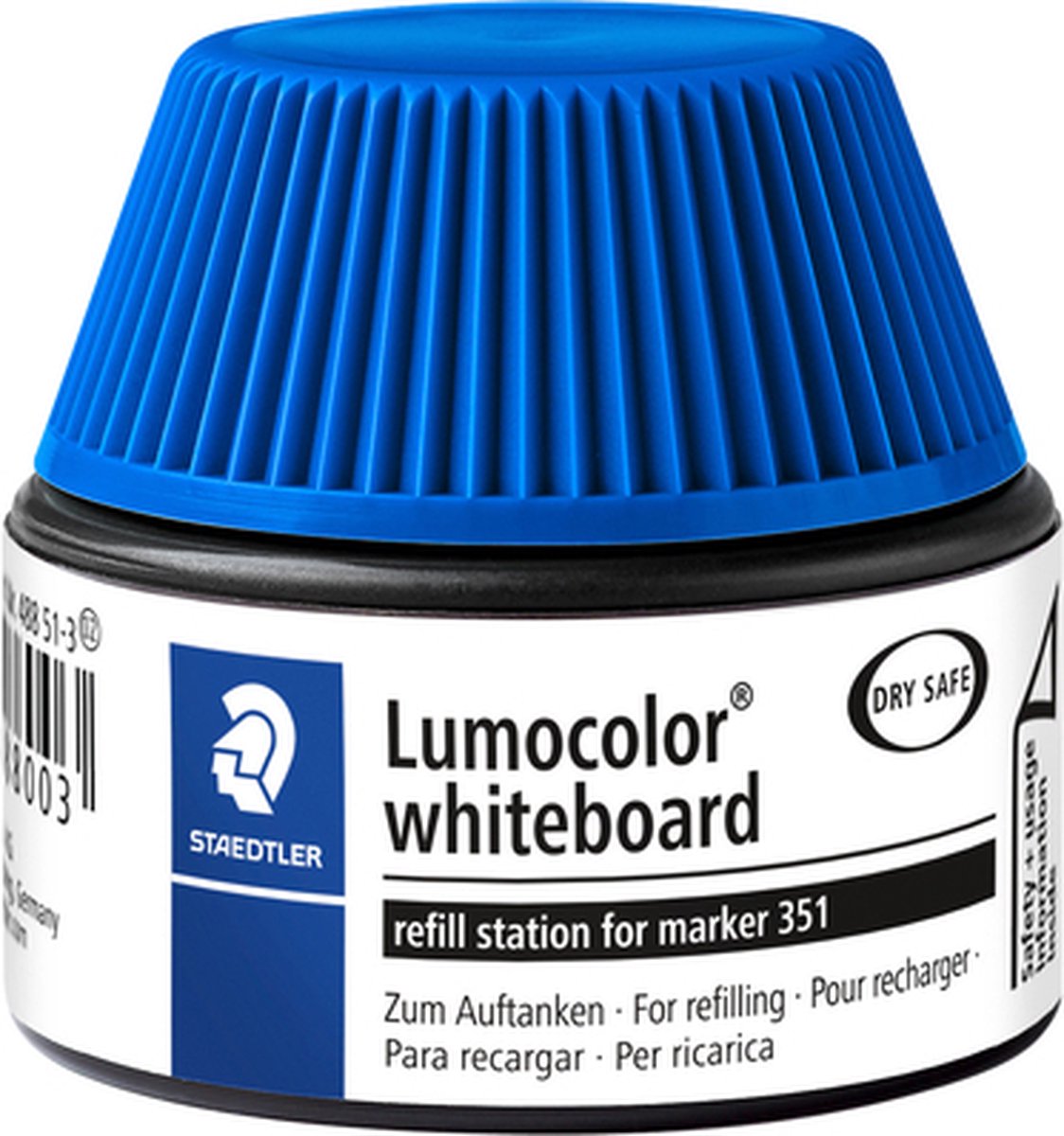 Viltstiftvulling Staedtler Lumocolor whiteboard 30ml blauw