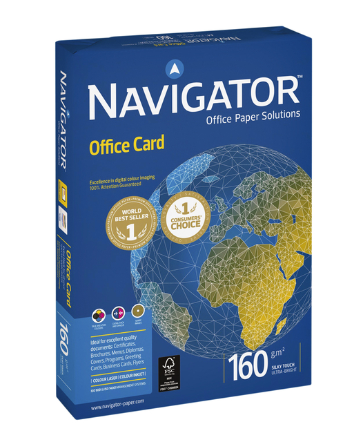 Kopieerpapier Navigator Office Card A4 160gr wit 250 vel — Foto 2 von 2