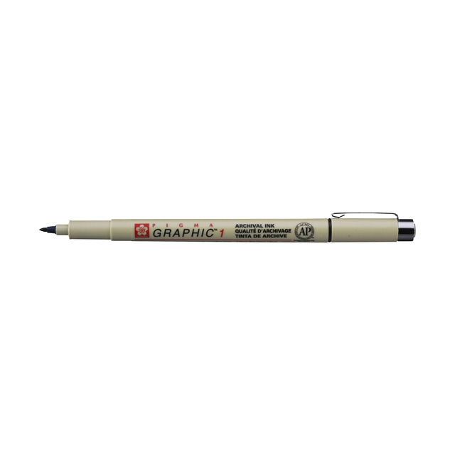 Fineliner Sakura Pigma Graphic 1 1.0mm zwart — Foto 2 von 2