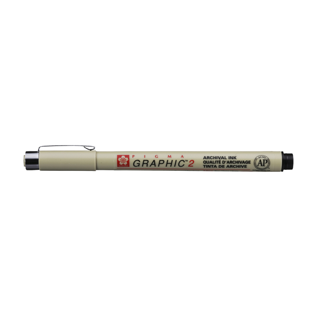Fineliner Sakura Pigma Graphic 2 2.0mm zwart — Foto 2 von 2
