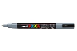 Paintmarker Uni POSCA PC3M fijn grijs