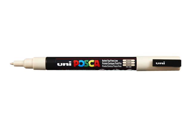 Paintmarker Uni POSCA PC3M fijn beige