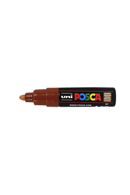Paintmarker Uni POSCA PC7M breed bruin
