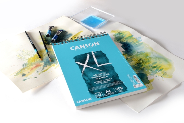 Aquarelpapier Canson XL 20vel 300gr A5 wit — Foto 2 von 2