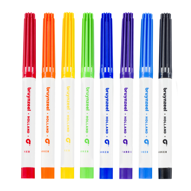 Textielstift Bruynzeel Teens assorti 8 stuks — Foto 2 von 2