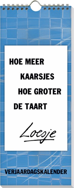 Verjaardagskalender Loesje 6 32x13cm