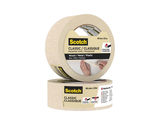 Afplaktape Scotch Classic 48mmx50m beige — Foto 2 van 2