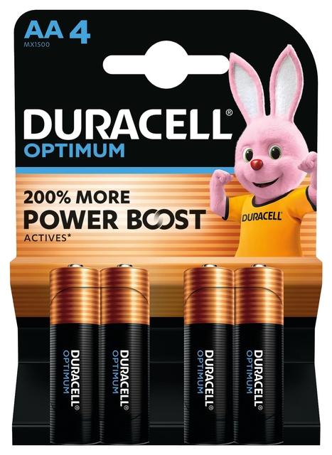 Batterij Duracell Optimum 4x AA — Photo 2 sur 3