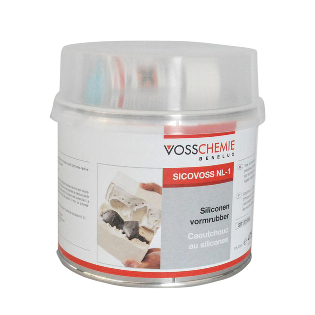 Vormrubber Voss siliconen 500gr inclusief verharder