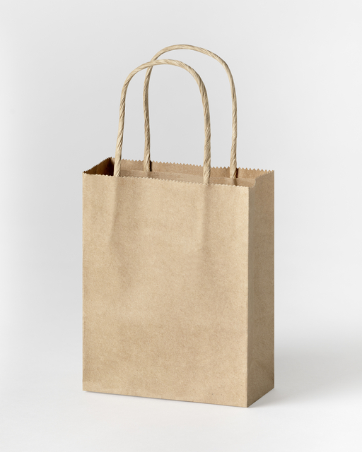 Tas met handvat Folia kraftpapier 125gr 12x15x5.5cm 20 stuks naturel — Foto 2 von 2