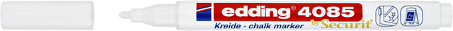Krijtstift edding 4085 by Securit rond 1-2mm wit — Photo 2 sur 2