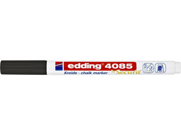 Krijtstift edding 4085 by Securit rond 1-2mm zwart