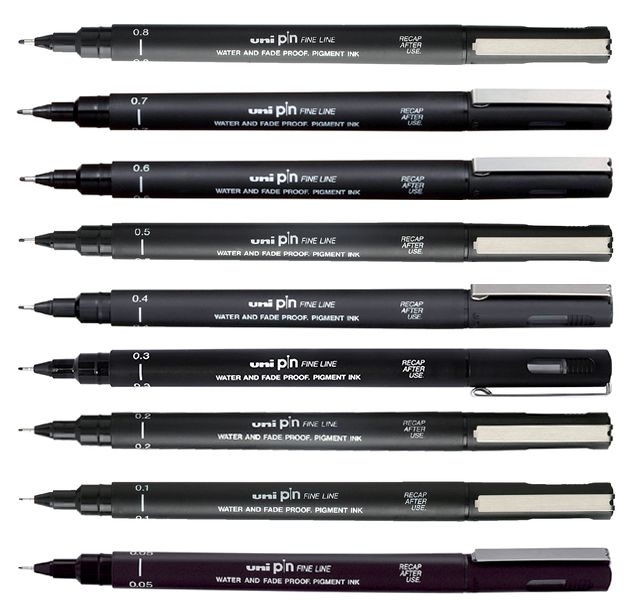 Fineliner Uni-ball Pin 0.03mm zwart — Foto 2 von 2