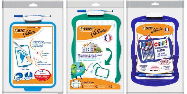 Whiteboard Bic Velleda 19x26cm inclusief stift en wisser — Foto 2 von 2