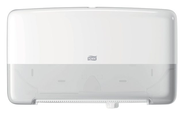 Toiletpapierdispenser Tork T2 Elevation jumbo klein duo wit 555500 — Foto 2 von 2