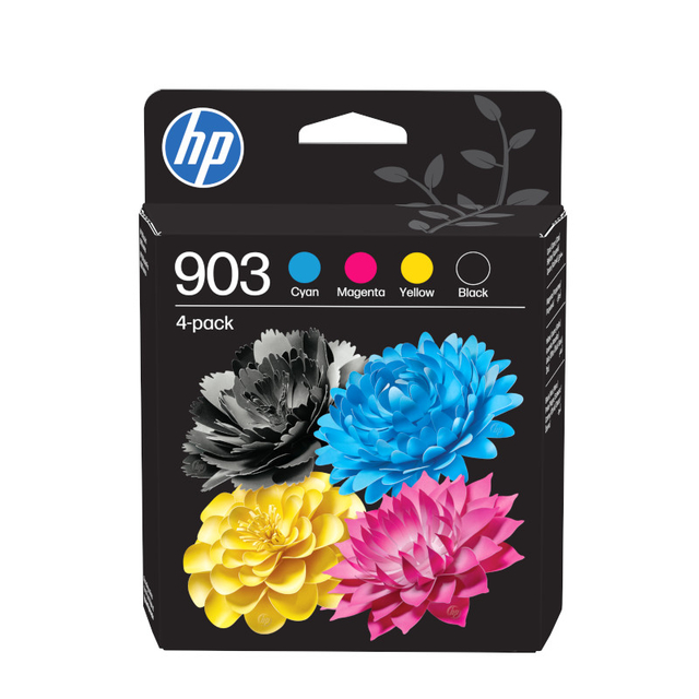Inktcartridge HP 6ZC73AE 903 zwart + 3 kleuren