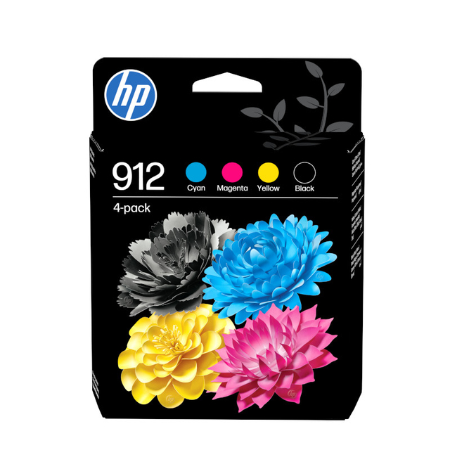 Inktcartridge HP 6ZC74AE 912 zwart + 3 kleuren