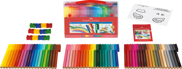 Kleurstiften Faber-Castell Connector assorti koffer à 60 stuks — Foto 2 von 2