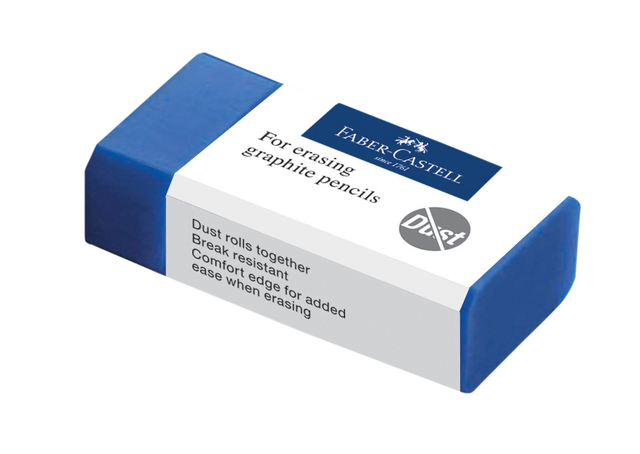 Gum Faber-Castell stofvrij blauw — Photo 2 sur 2