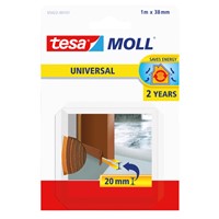 Tochtstrips tesamoll® Universal zelfklevende tbv deur 1mx38mm bruin