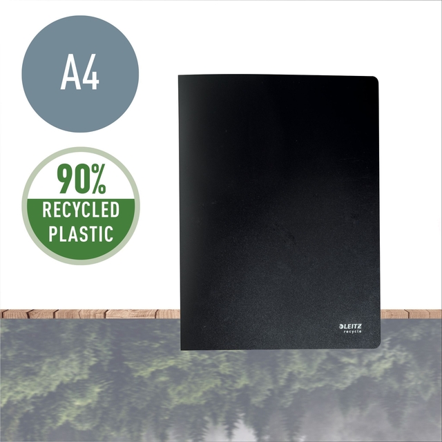 Showmap Leitz Recycle A4 20-tassen gerecycled PP zwart — Foto 2 von 2