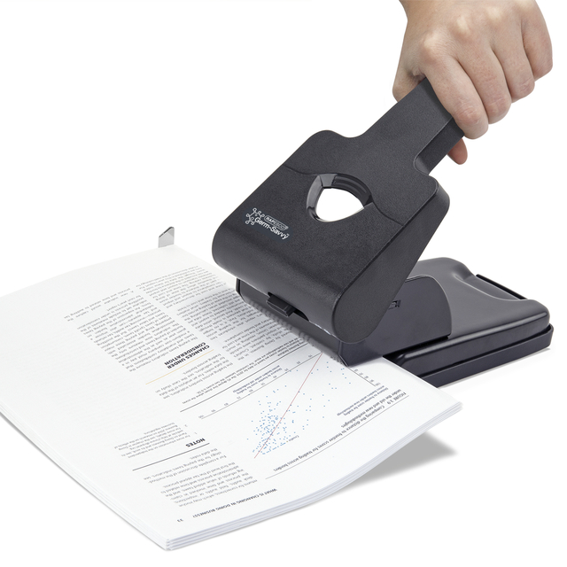 Perforator Rapesco Germ-Savvy Heavy Duty HD865-P antibacterieel 2-gaats zwart — Foto 2 von 2