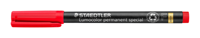 Viltstift Staedtler Lumocolor 319 special permanent F rood — Foto 2 von 2
