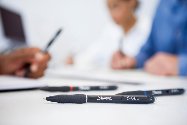 Gelschrijver Sharpie S-gel medium zwart blister à 3 stuks — Foto 2 von 2