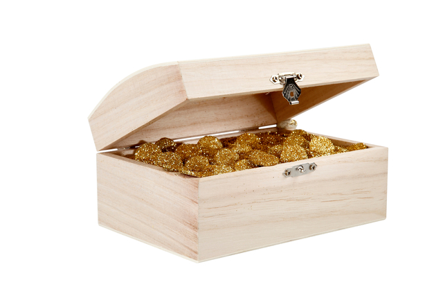 Schatkist Creativ Company 16.5x11x8.55cm hout — Foto 2 von 2