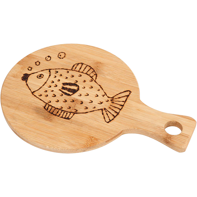 Snijplank Creativ Company rond Ø 17cm, lengte 24cm bamboe — Foto 2 von 2