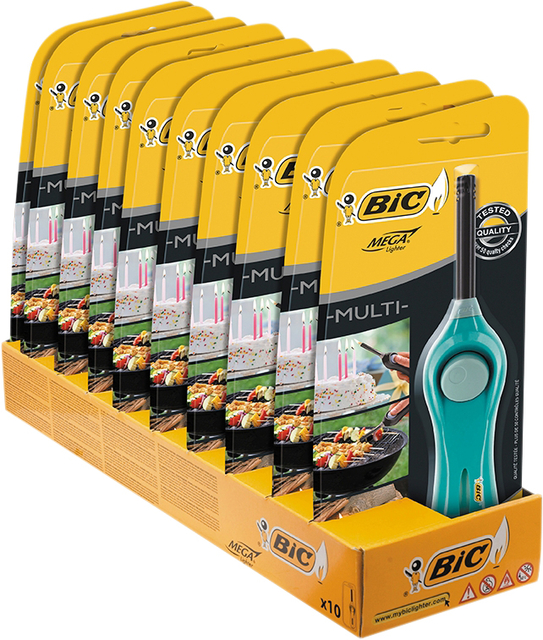Aansteker Bic megalighter U140 multi assorti blister à 1 stuk — Foto 2 van 2