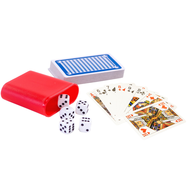 Spel speelkaarten en dobbelen Clown — Foto 2 von 2
