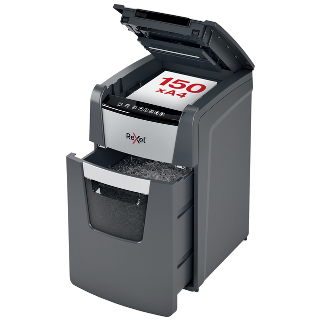 Papiervernietiger Rexel Optimum Auto+ 150X P4 snippers 4x28mm — Foto 2 von 2