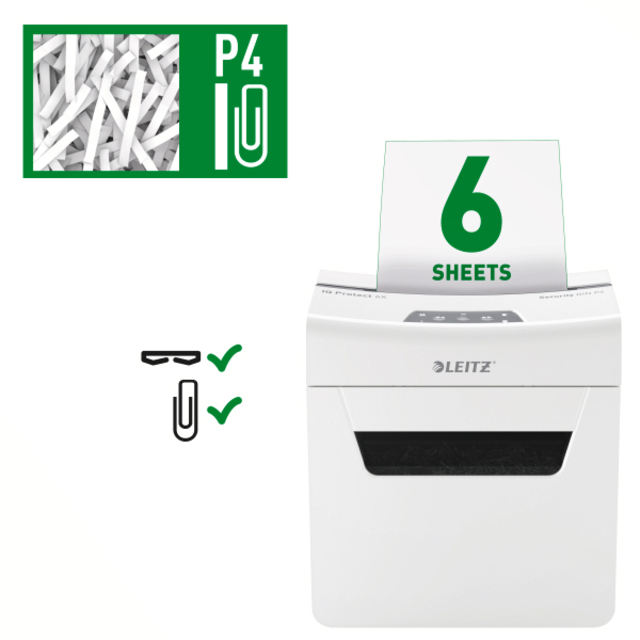 Papiervernietiger Leitz IQ Protect Premium 6X snippers 4x40mm — Photo 2 sur 2