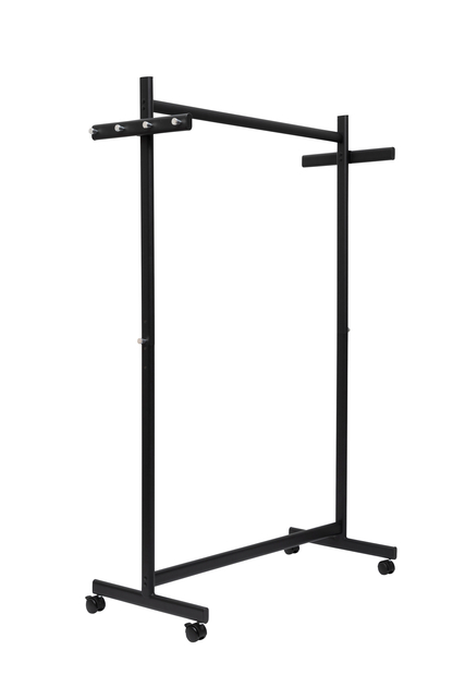 Garderoberek MAUL Samba mobiel 115X172X51cm 40kg, 10 haken zwart RAL9004 — Foto 2 von 2