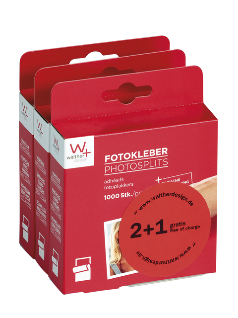 Fototape walther design 10x12mm 3x1000 stuks — Foto 2 van 2