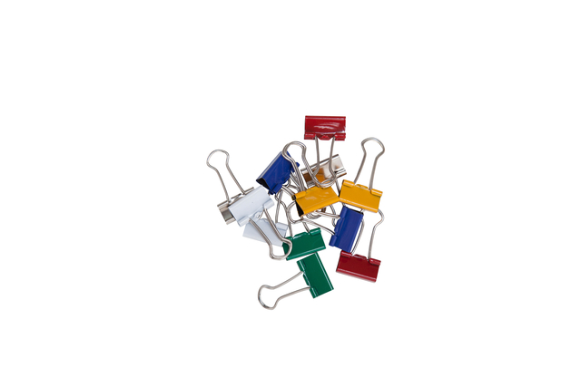 Papierklem MAUL 213 foldback 19mm capaciteit 7mm assorti 12 stuks — Foto 2 van 2
