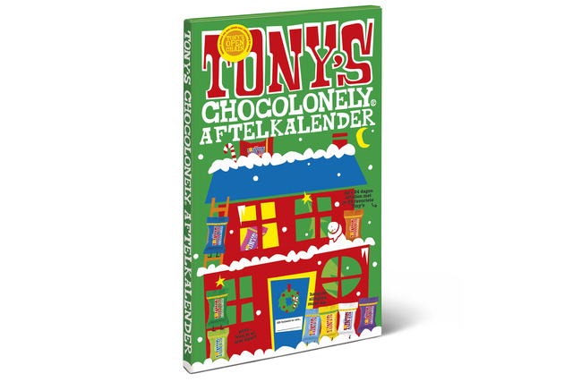 Chocolade Tony's Chocolonely Kerst big Tiny calendar 225gr assorti — Photo 2 sur 2