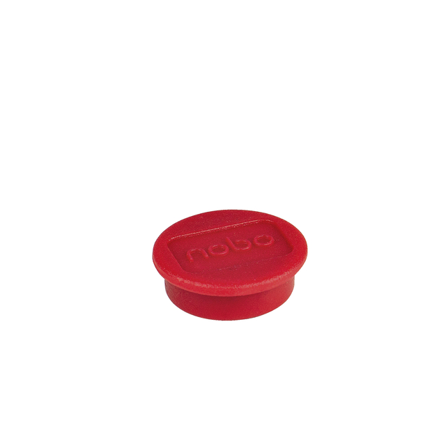 Magneet Nobo 13mm rood 10 stuks